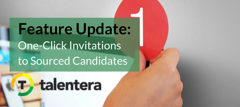 One-Click Invitations to Sourced Candidates