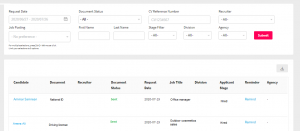 Talentera Obtain the needed documents for hiring by sending reminders!