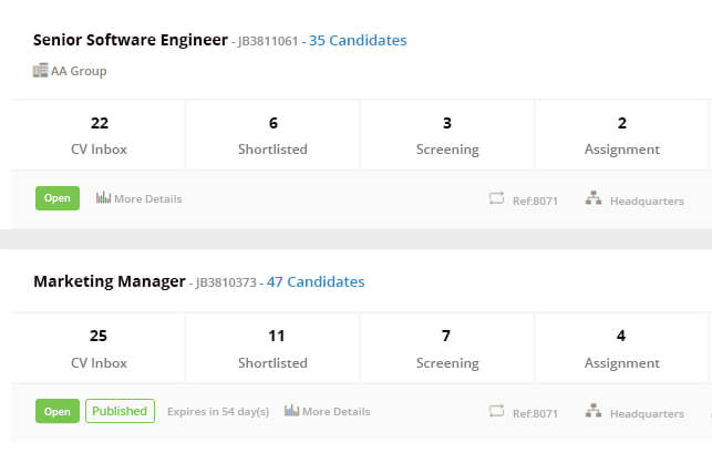 Control who views your job stages by user role customization!